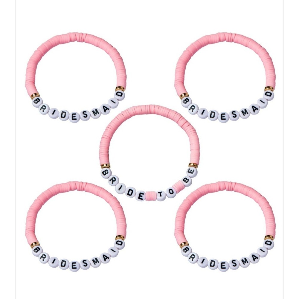 npw Bachelorette Social Club Party bracelets, Multicolor Bachelorette Theme